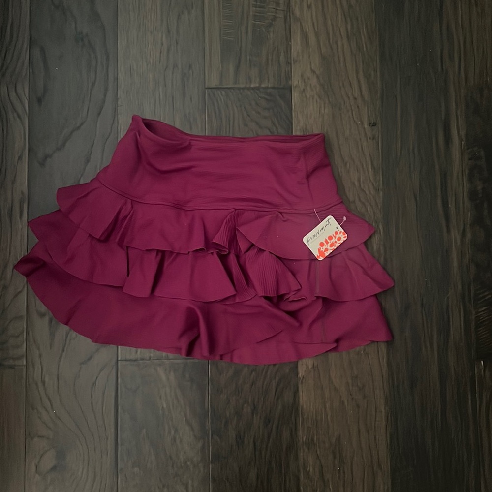 free people plum colored skirt